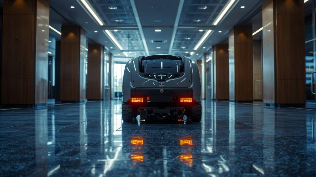 Commerciële Schoonmaak Robots Toekomst Voor Bedrijven